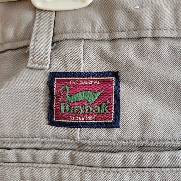 Duxbak Mens Pleated front Beige pants - Picture 3 of 5